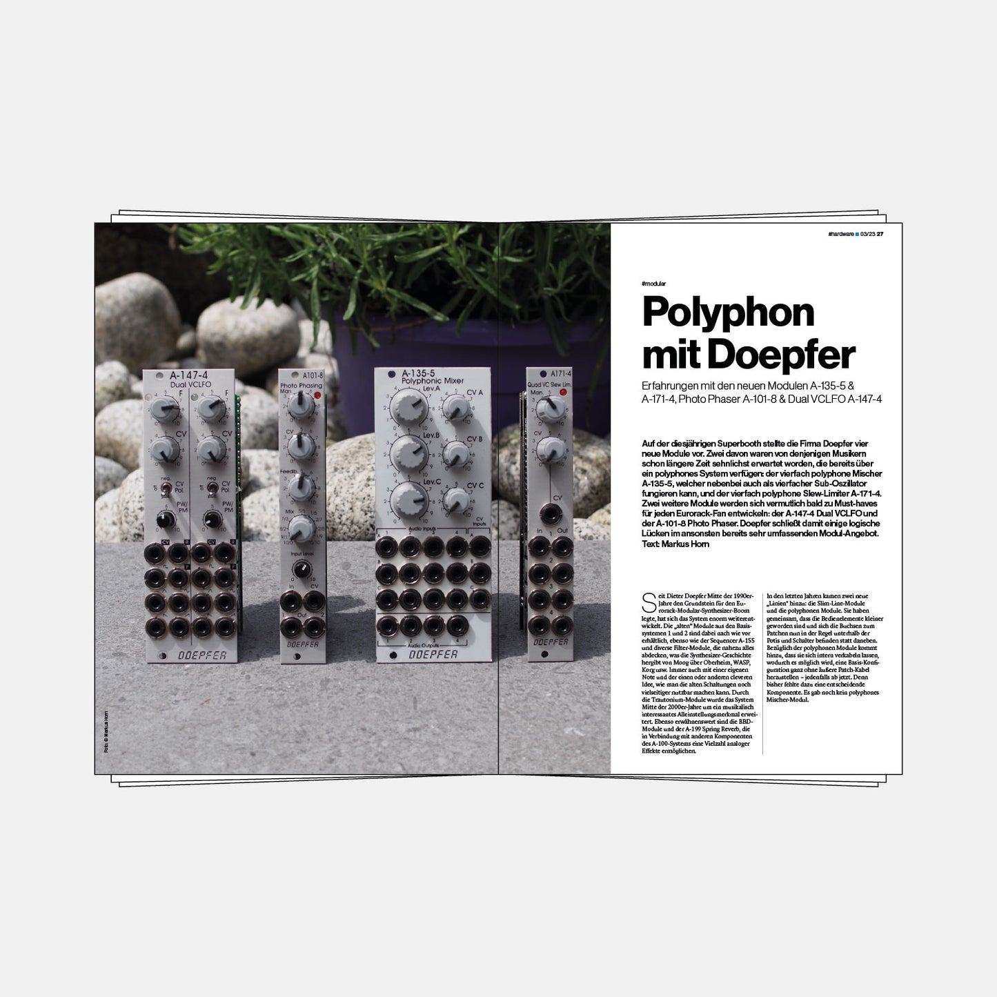 Synthesizer Magazin | Ausgabe 98 | August 2023 | Printausgabe