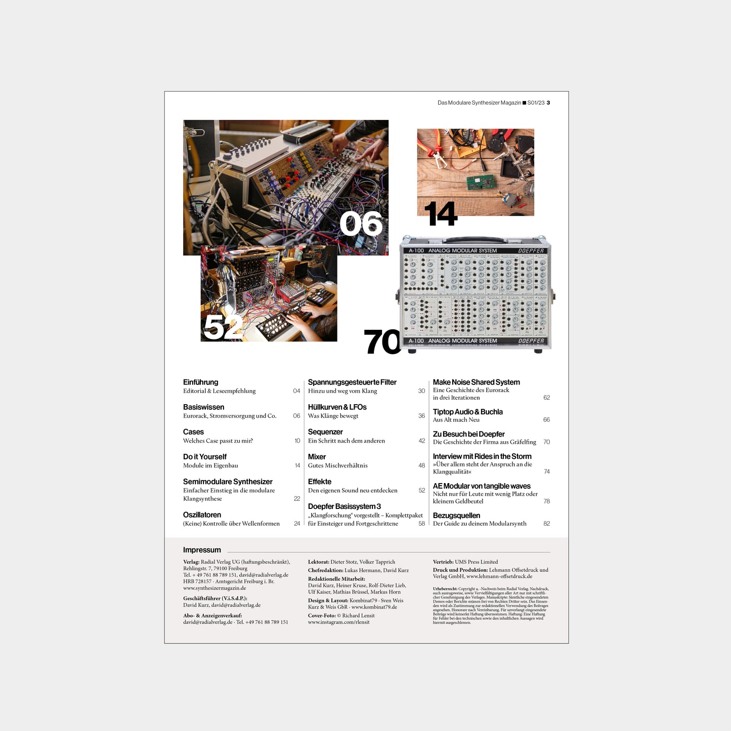 Sonderausgabe 01 | Das Modulare Synthesizer Magazin | Print