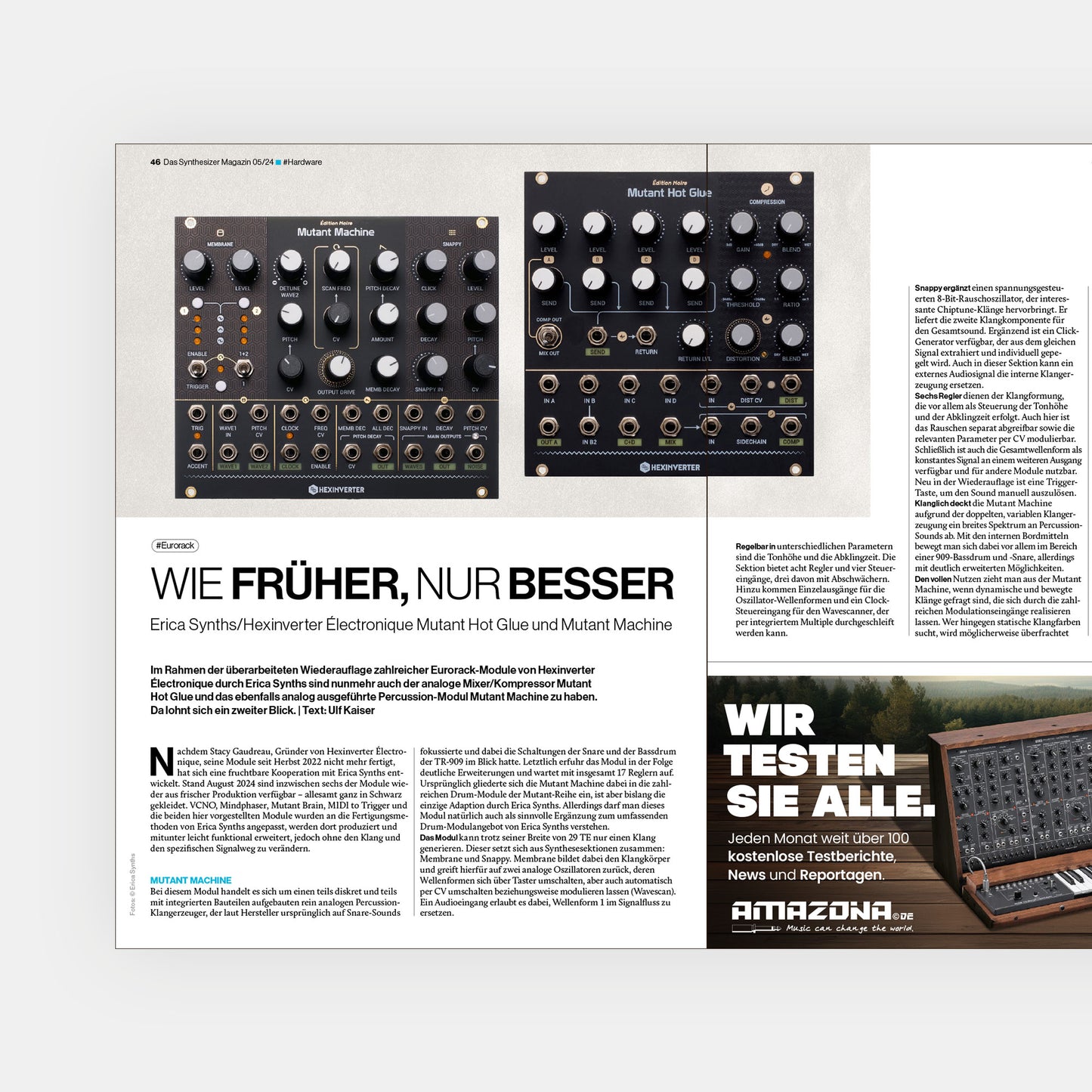 Synthesizer Magazin | Ausgabe 105 | Oktober 2024 | Printausgabe