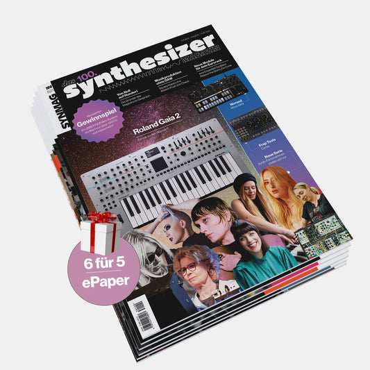 Das Synthesizer Magazin im Geschenke-Abonnement für 1 Jahr | D & EU