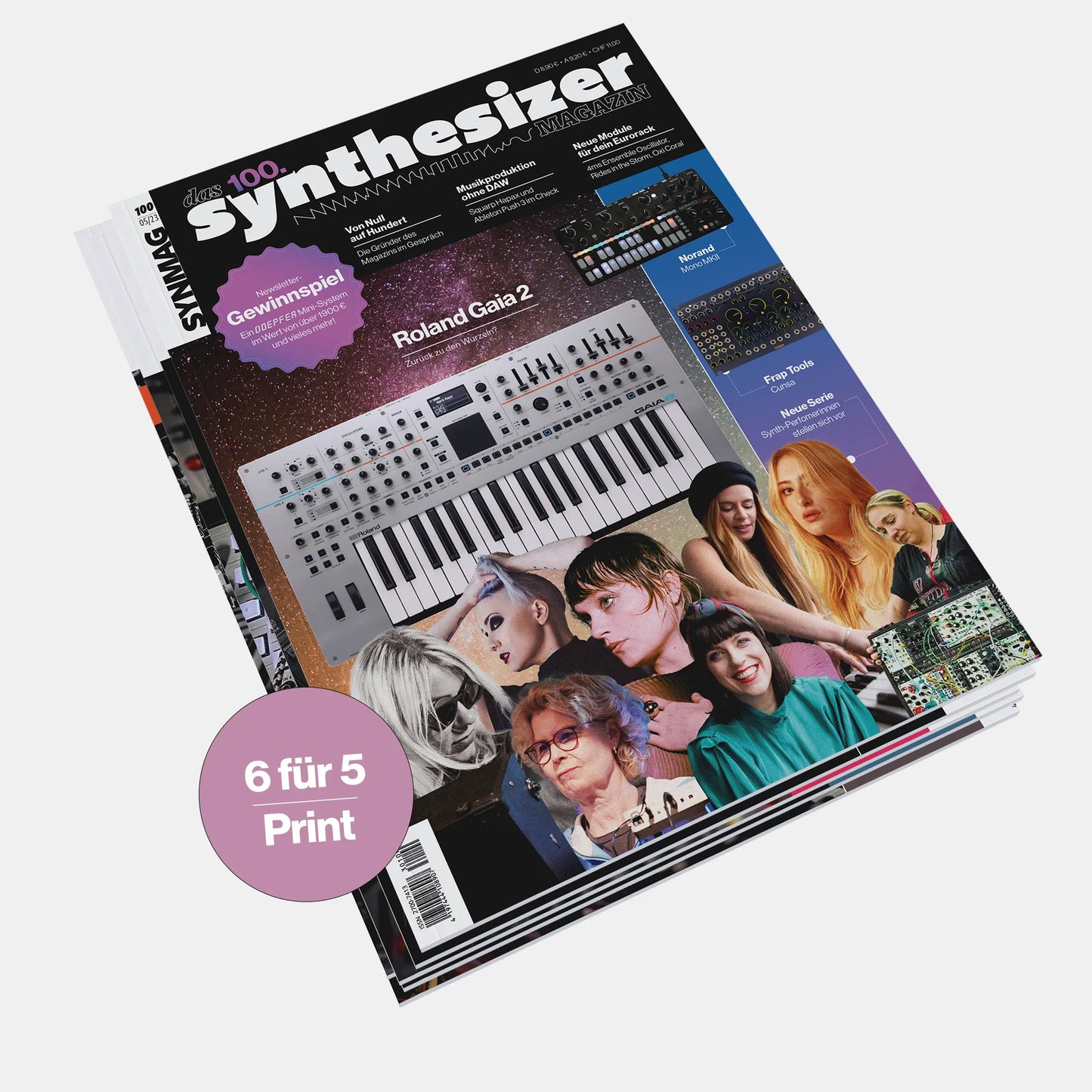 Das Synthesizer Magazin im Abonnement für 1 Jahr | D & EU