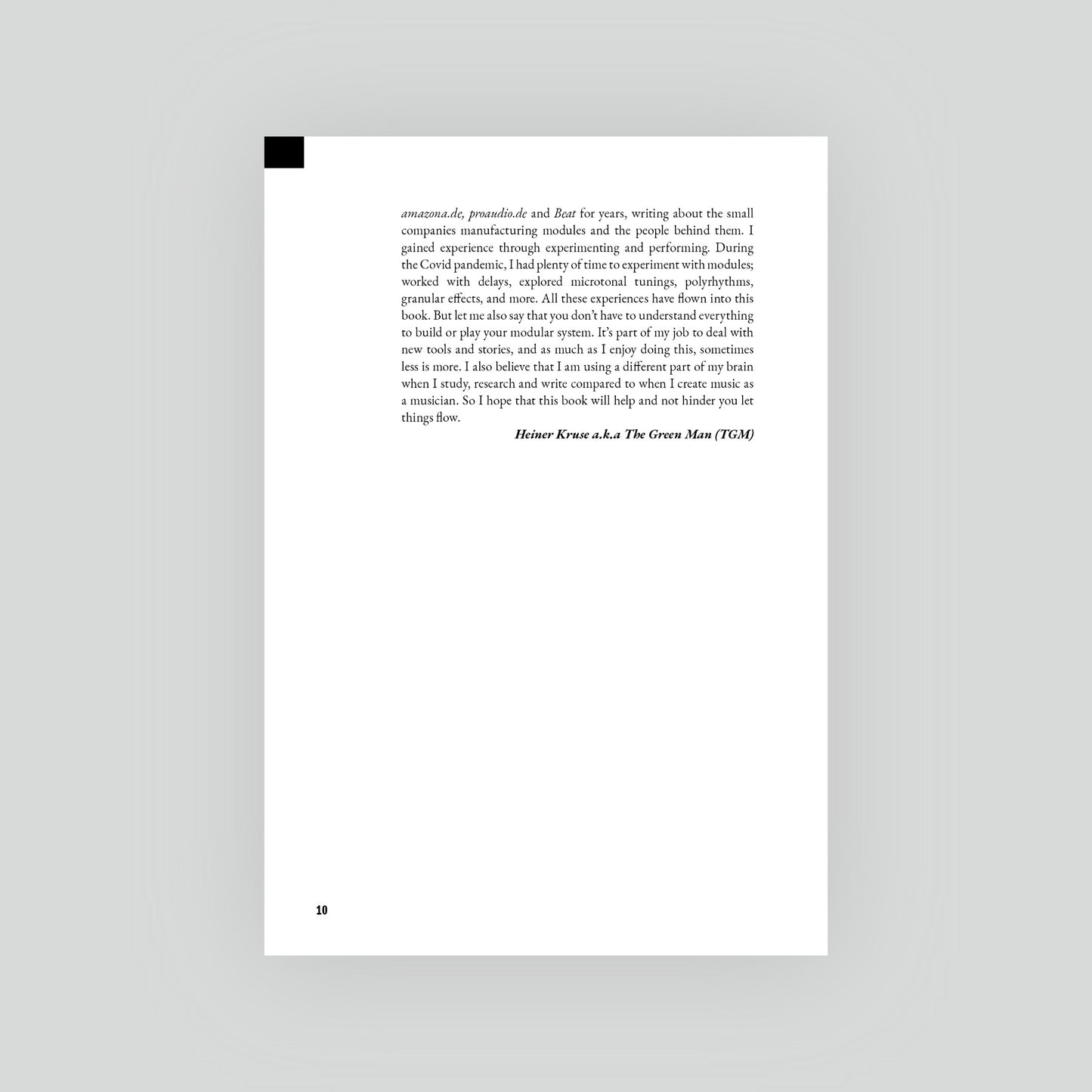 H. Kruse | Modular Synthesizers (EN)