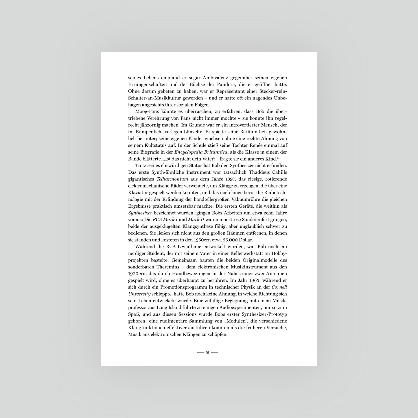 A. Glinsky: Switched On: Bob Moog und die Synthesizer-Revolution