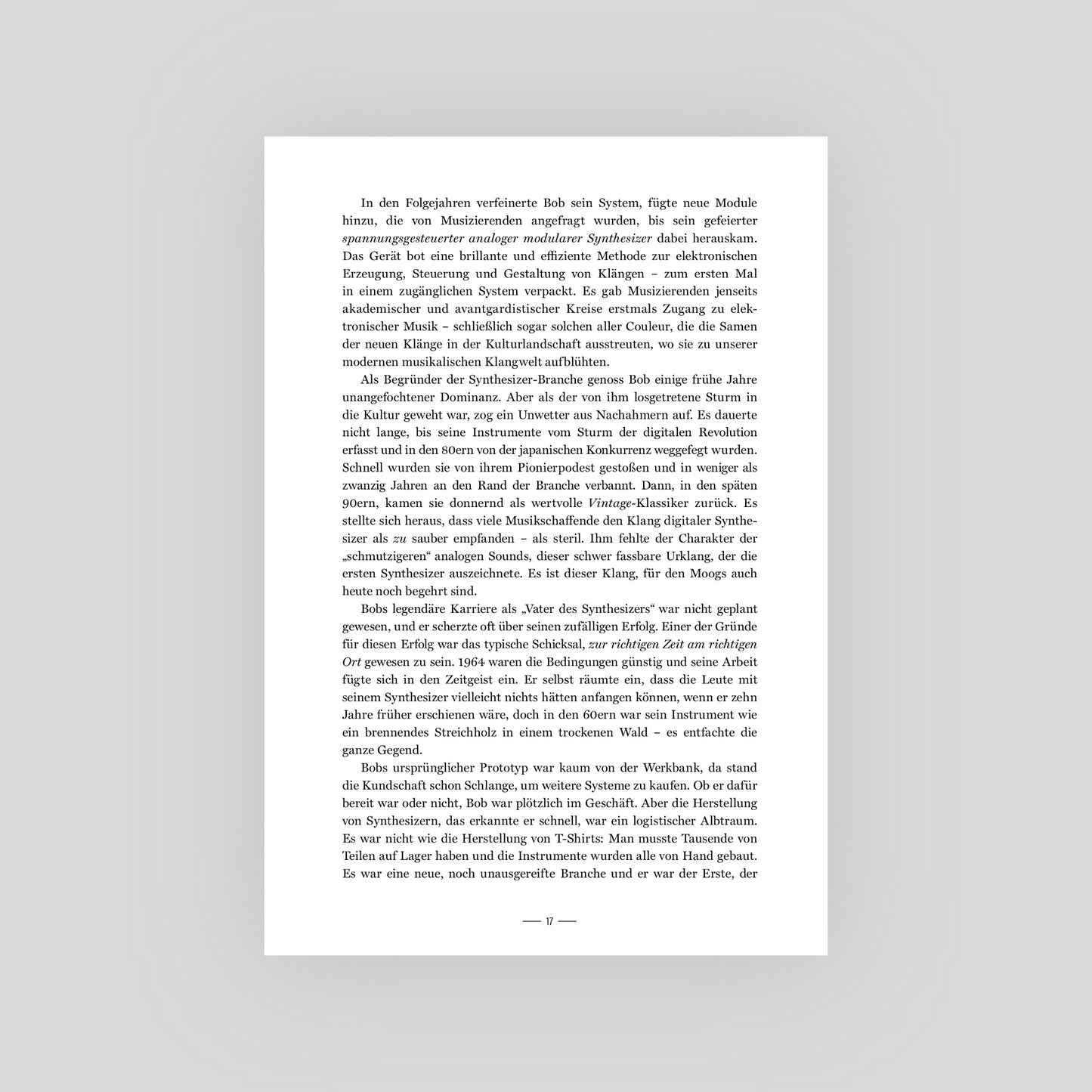 A. Glinsky: Switched On: Bob Moog und die Synthesizer-Revolution