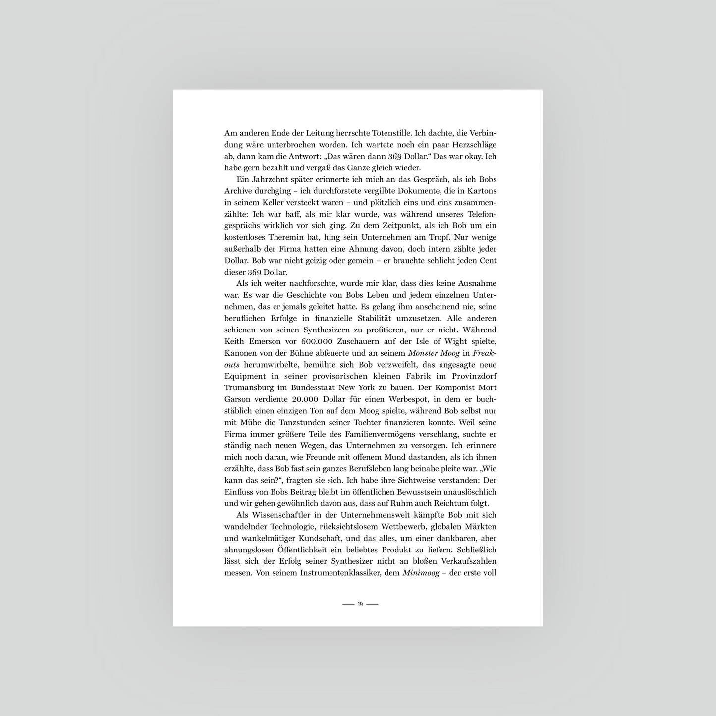 A. Glinsky: Switched On: Bob Moog und die Synthesizer-Revolution