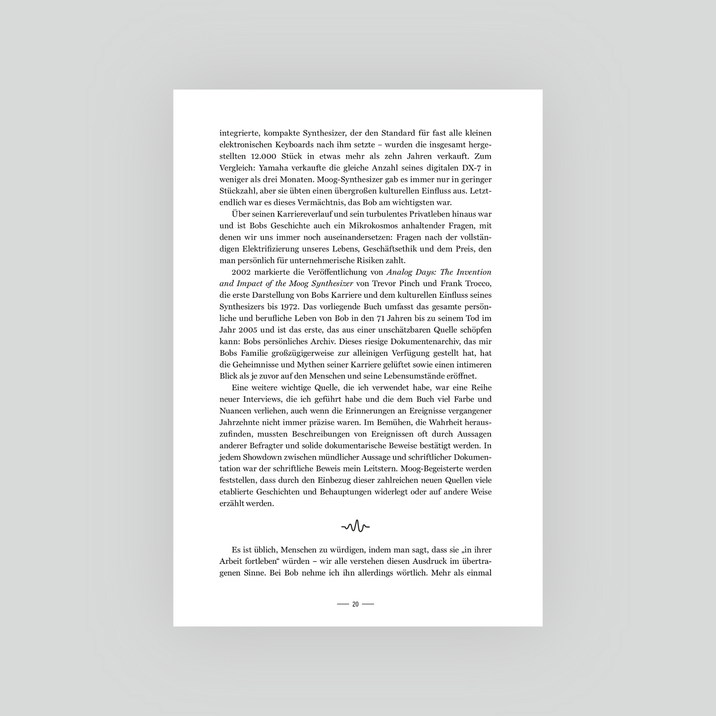 A. Glinsky: Switched On: Bob Moog und die Synthesizer-Revolution